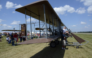 Photo of Wright B Flyer on the flightline at EAA AirVenture 2015.