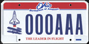 "Leader in Flight" Ohio license plate revenues support Wright "B" Flyer